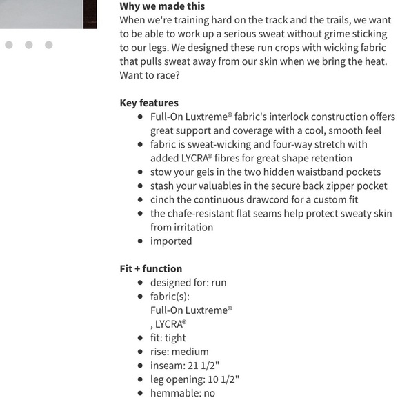 Lululemon Run Inspire Crop II Reflective legging Size 4 - Picture 16 of 16